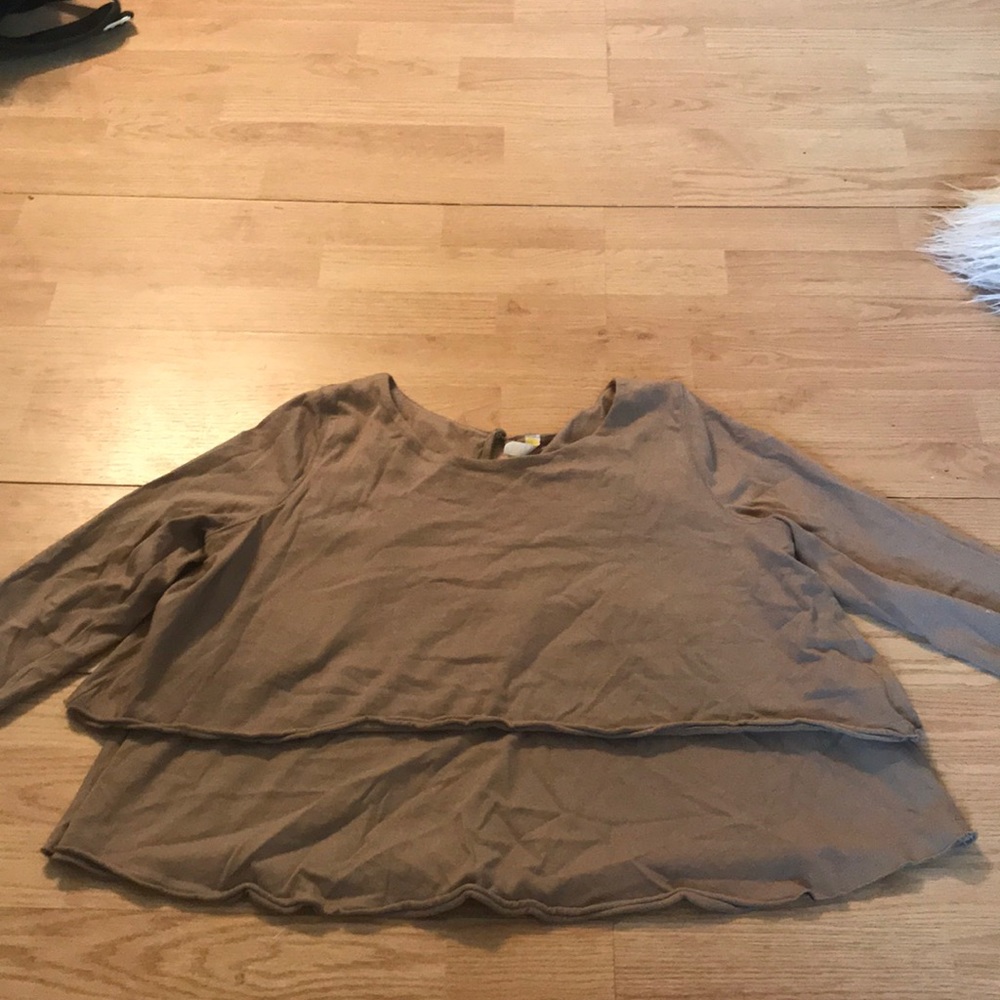 3/4 sleeve free people top